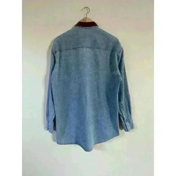 Ernest Le Gamin Men Denim Shirt Size L - Picture 5 of 5